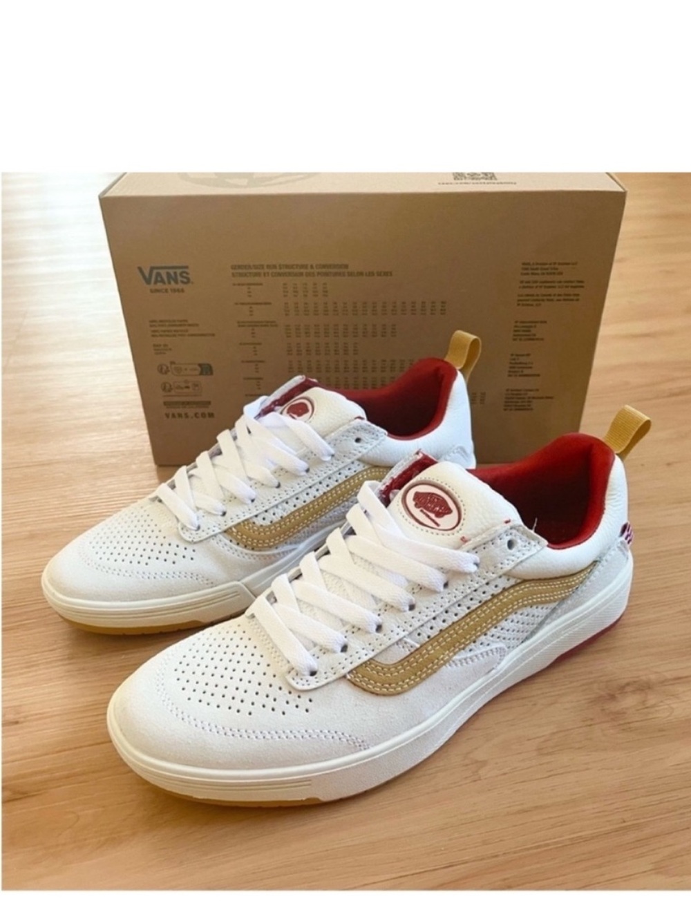 Vans Zahab Vintage Sport
Shoes 'White
Brown Red' Mens 8.5 US
Women 10.0 US